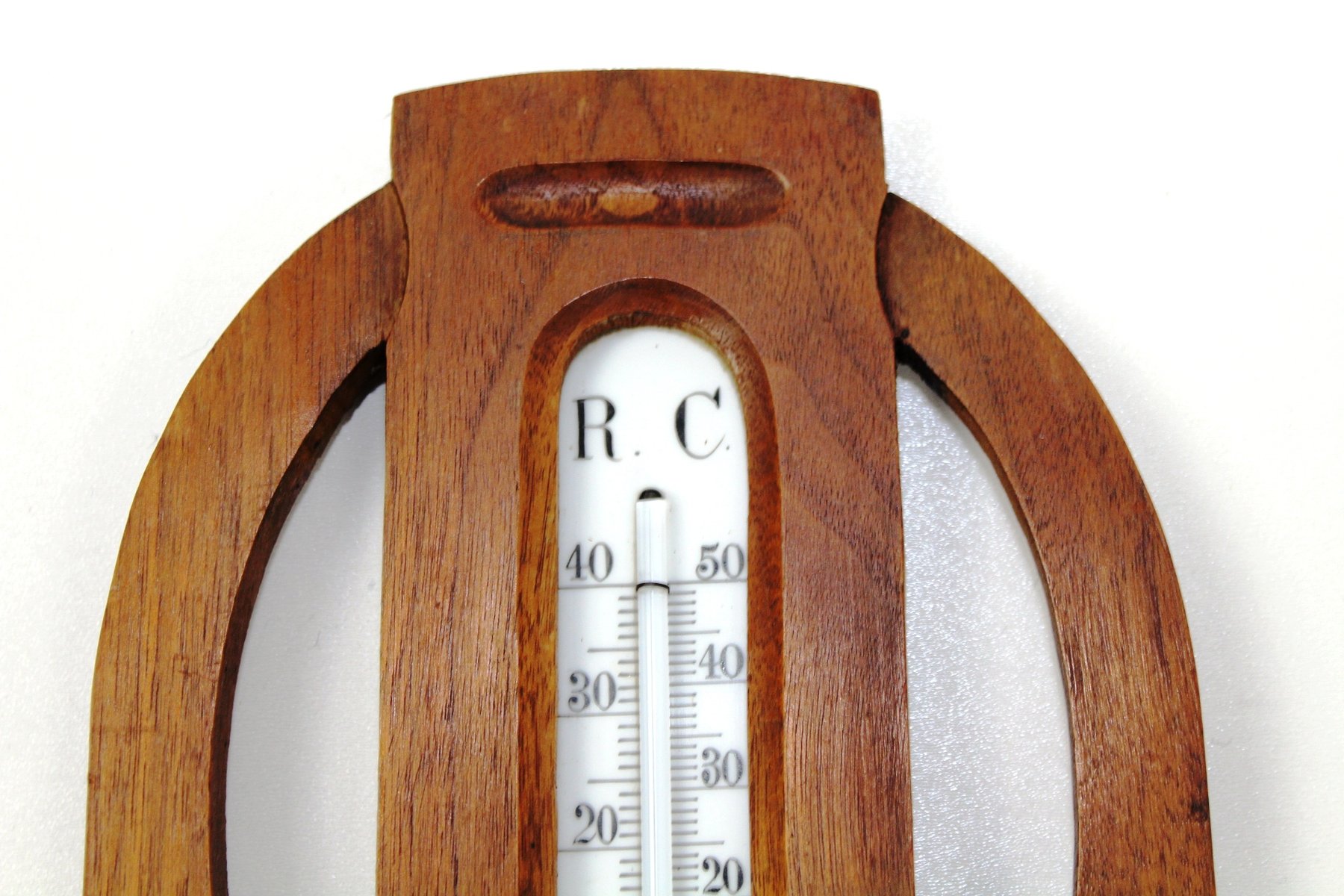 Thermomètre de Station Mural Art Nouveau avec Baromètre, 1900s en vente