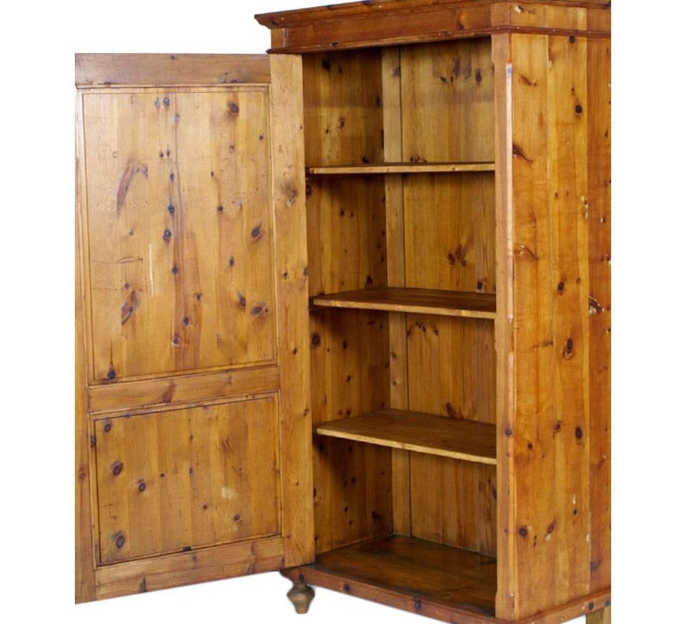 Tyrolean Antique Country Fir Cupboard for sale at Pamono