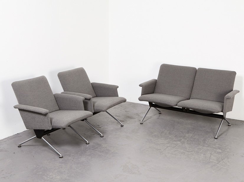Modell 1705 2 Sitzer Sofa Von Andre Cordemeijer Fur Gispen 1961