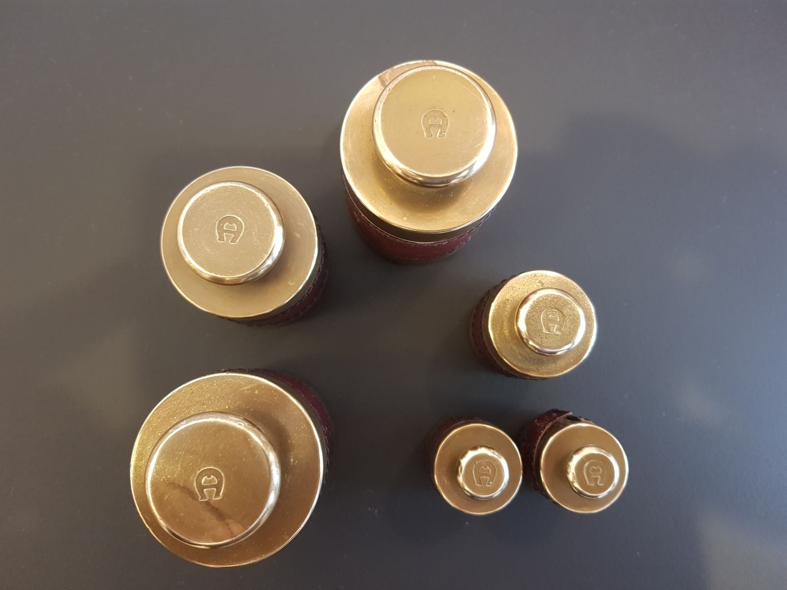 Vintage Paperweight Set by Etienne Aigner, Set of 6 for sale at Pamono