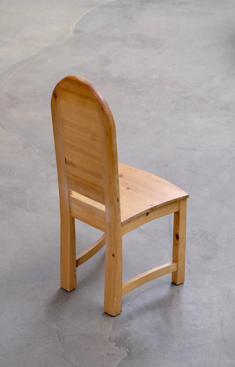 Schwedische Vintage Stühle aus Pinienholz, 1974, 6er Set ...