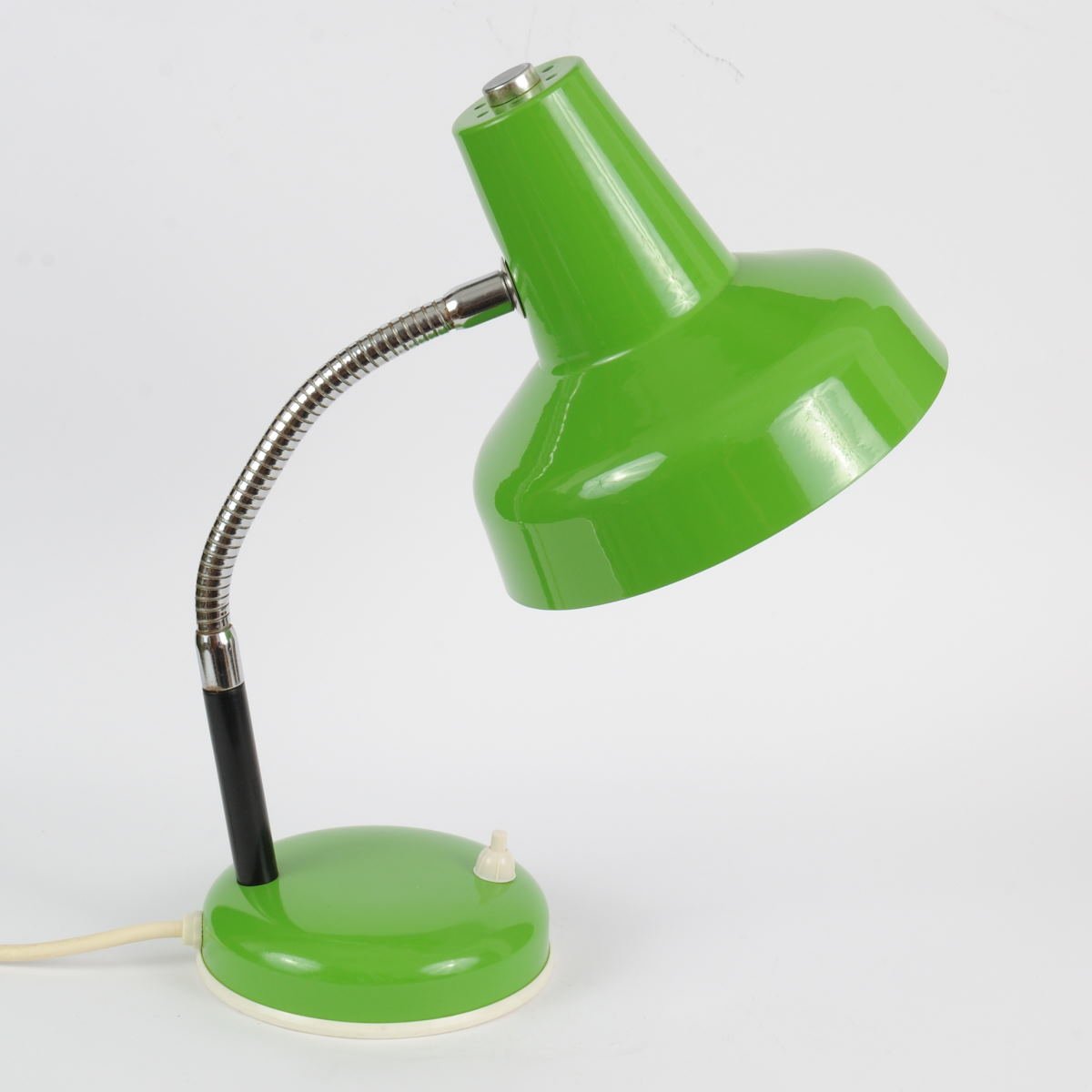 Lampada da tavolo vintage verde, anni '70 in vendita su Pamono