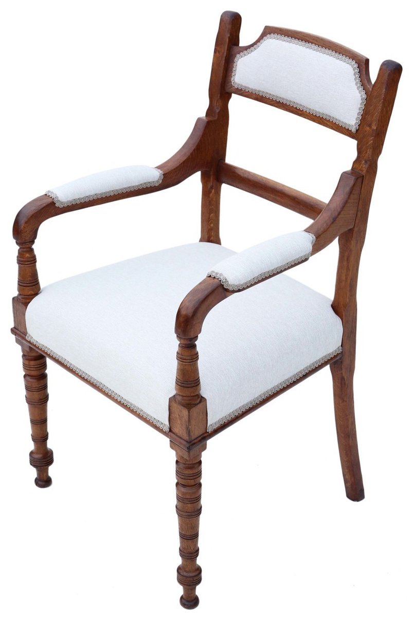 Antique Victorian Oak Armchair