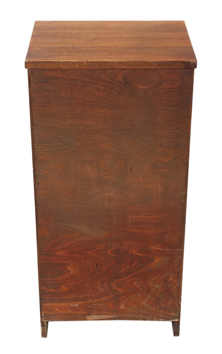 Antiker Aktenschrank aus Mahagoni mit Rolltür, 1910er bei Pamono kaufen