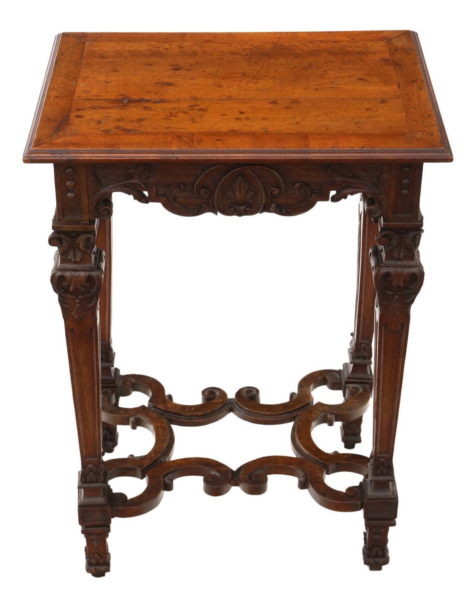 Antique Walnut Side Table for sale at Pamono