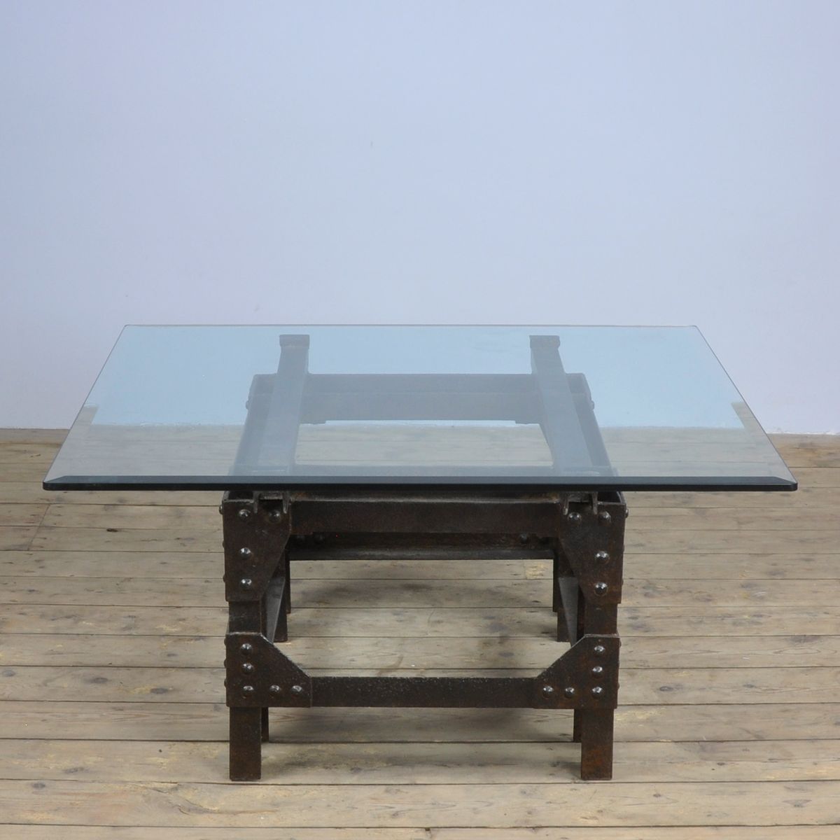 Cast Iron & Glass Coffee Table, 1870 for sale at Pamono