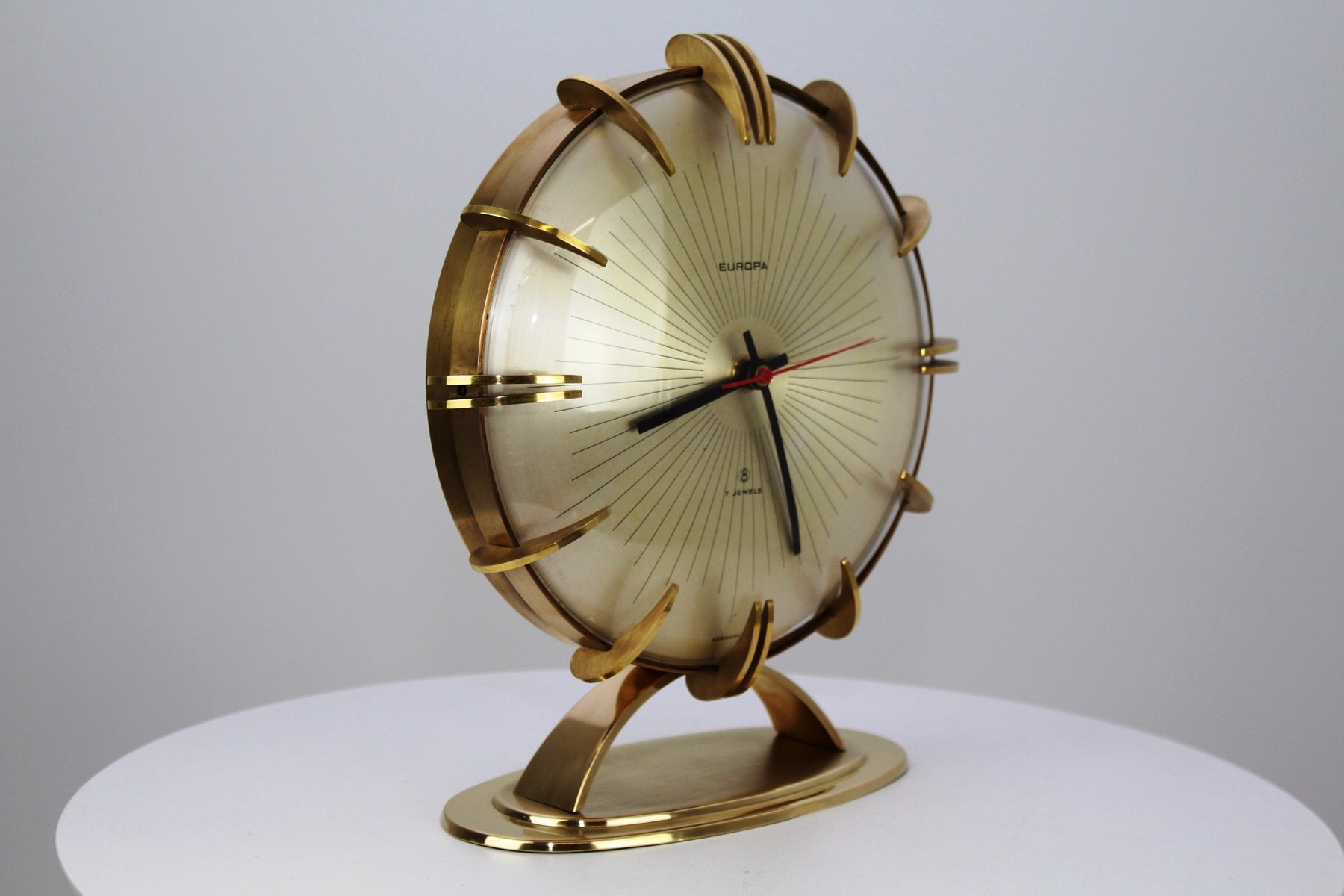 Vintage German Table Clock from Europa for sale at Pamono