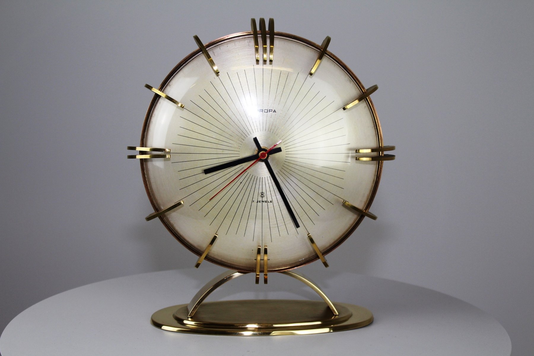 Vintage German Table Clock from Europa for sale at Pamono