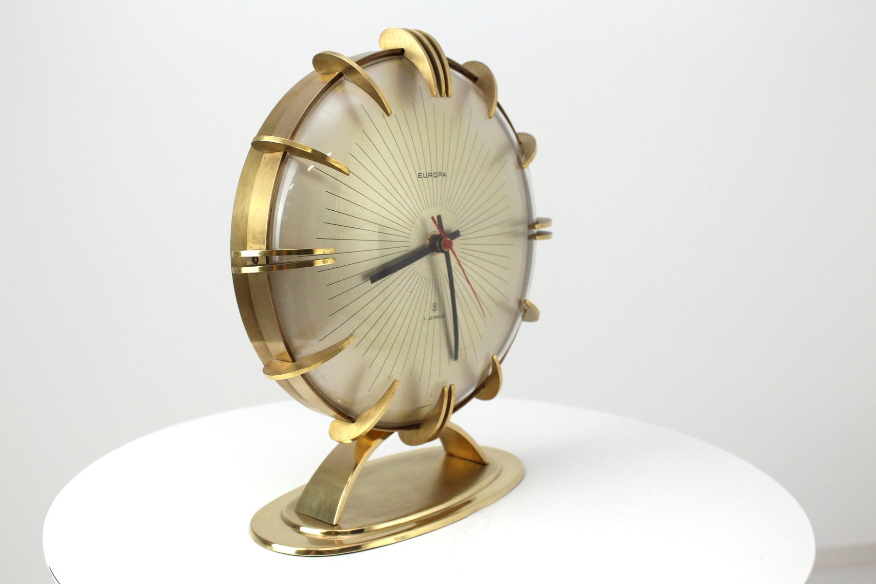 Vintage German Table Clock from Europa for sale at Pamono