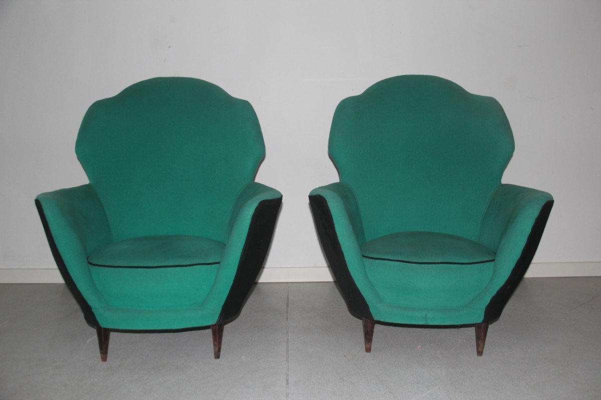 Italienische Mid-Century Wohnzimmergarnitur, 1950er bei Pamono kaufen