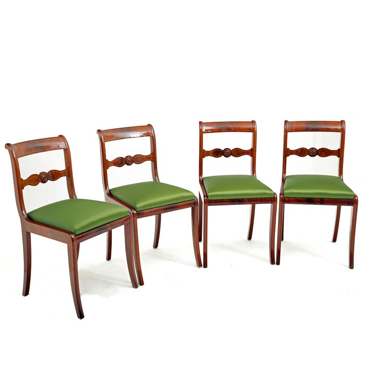 Antique German Dining Chairs, Set of 4 for sale at Pamono