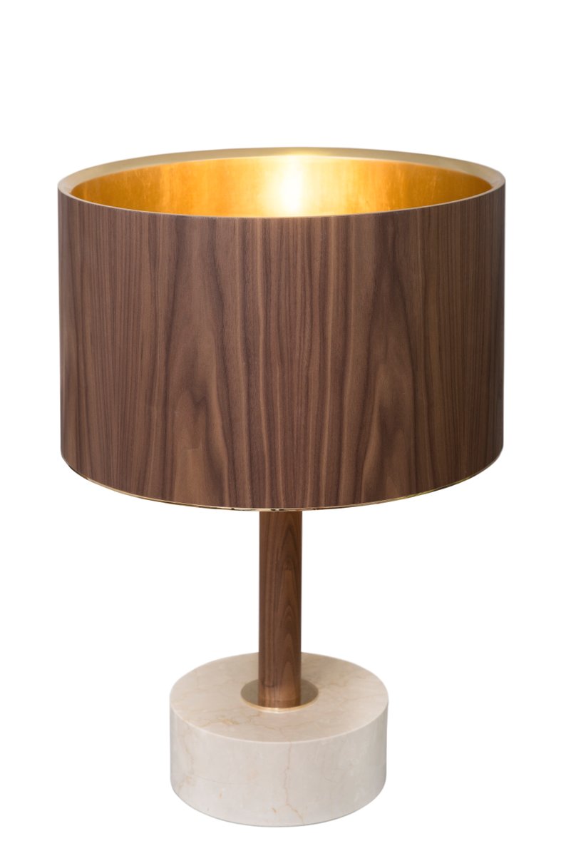 Lampada da terra bassa Orange Shade con paralume in foglia ...