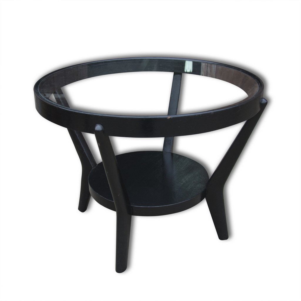 Mid Century Glass Coffee Table by Kropacek & Kozelka, 1944 SIDE TABLE Z BLACK | |