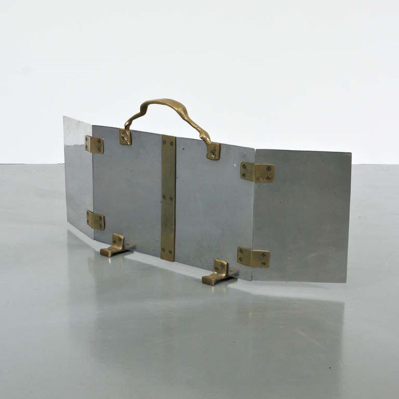 Pantalla de chimenea vintage con tres paneles, años 40 en venta en Pamono