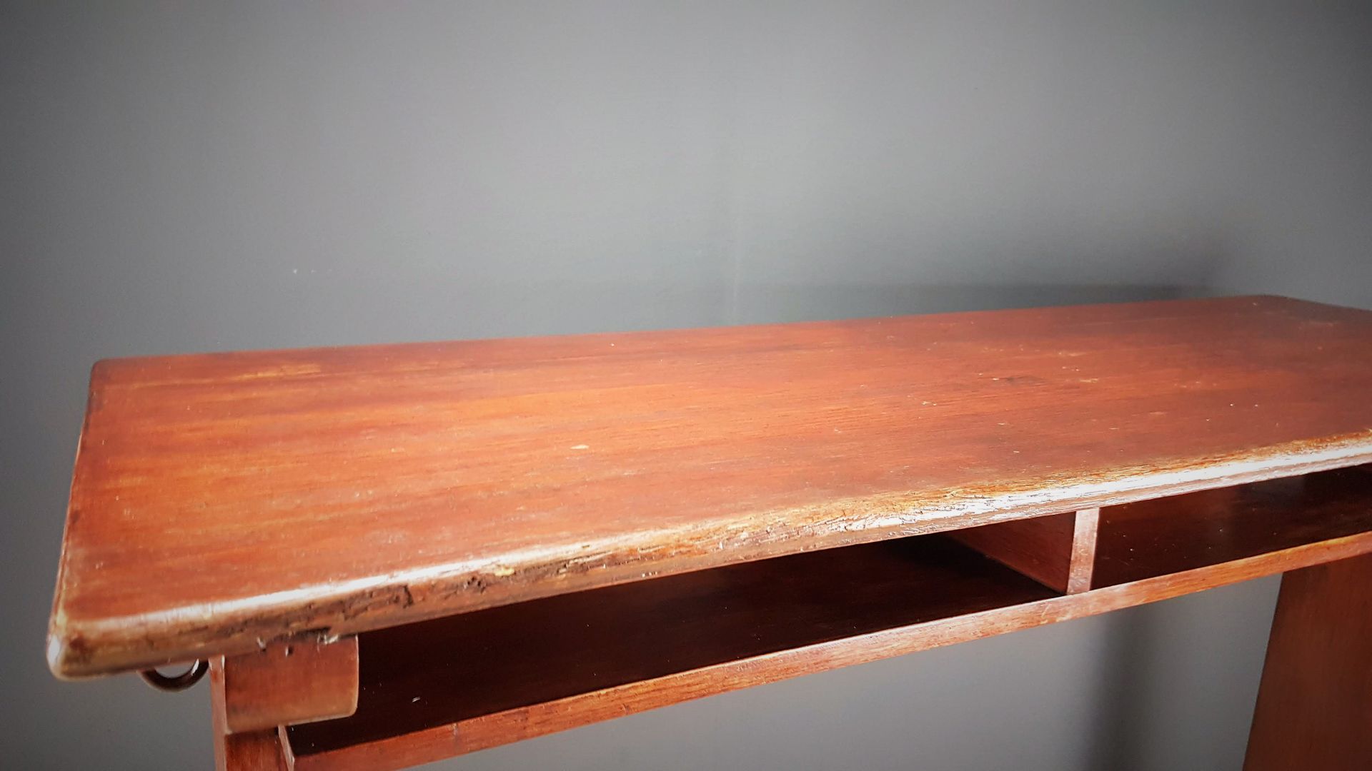 French School Desk With Porcelain Inkwell 1930s For Sale At Pamono