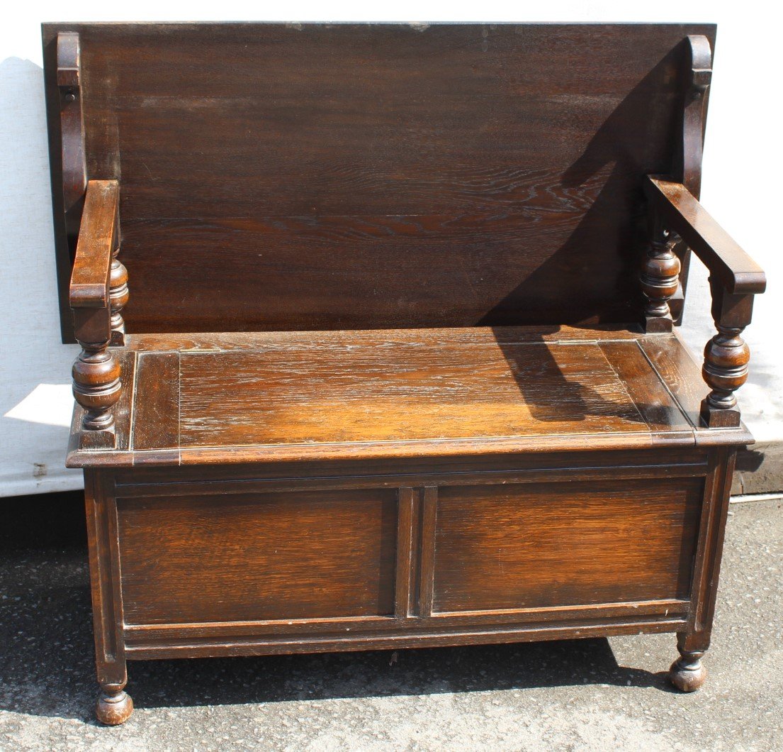 Vintage Oak Monk S Bench 1920s For Sale At Pamono
