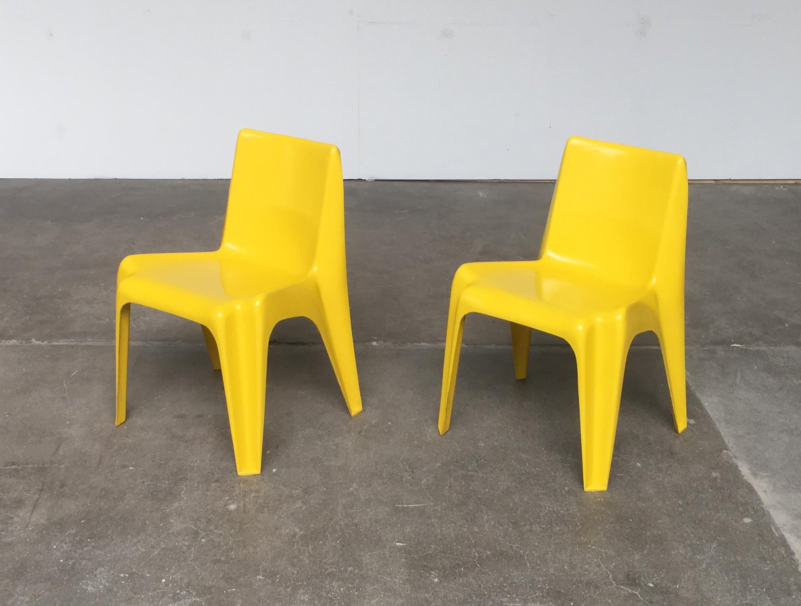Plastic BA 1171 Stacking Chairs by Helmut Bätzner for Bofinger, 1960s