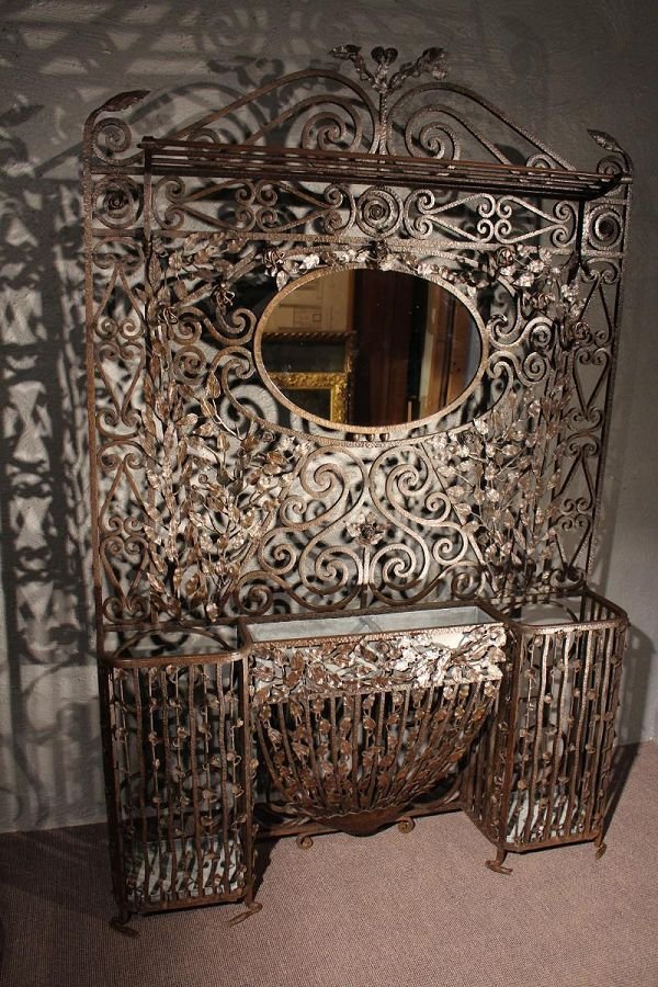 Wrought Iron Hall Tree By Edgar Brandt 1920s For Sale At Pamono