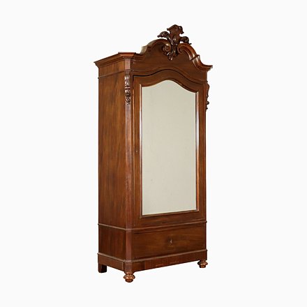 Antique Italian Cherry Wardrobe For Sale At Pamono