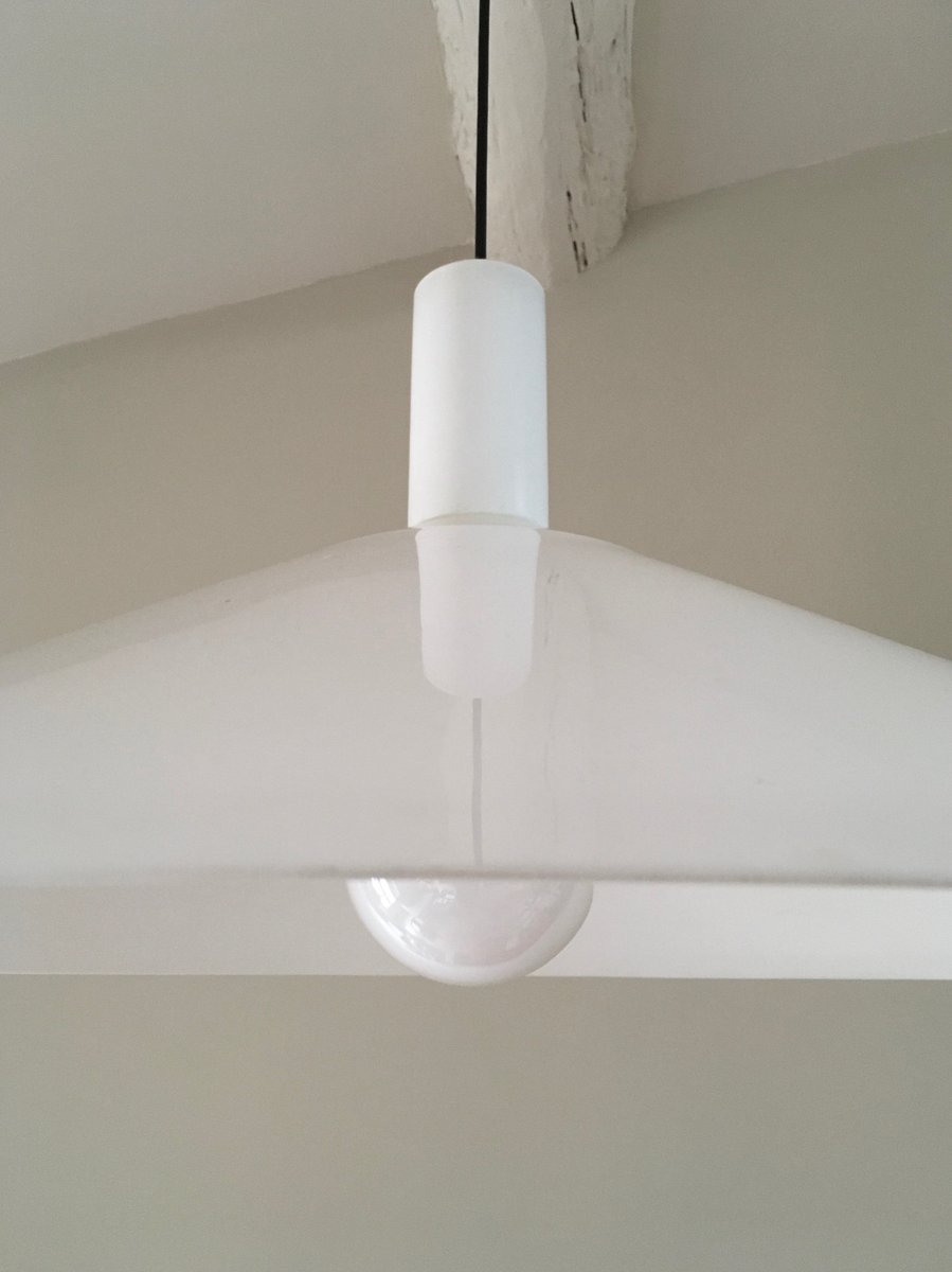 Italian Modern Steel And Perspex Ceiling Lamp By Elio Martinelli For Martinelli Luce 1976