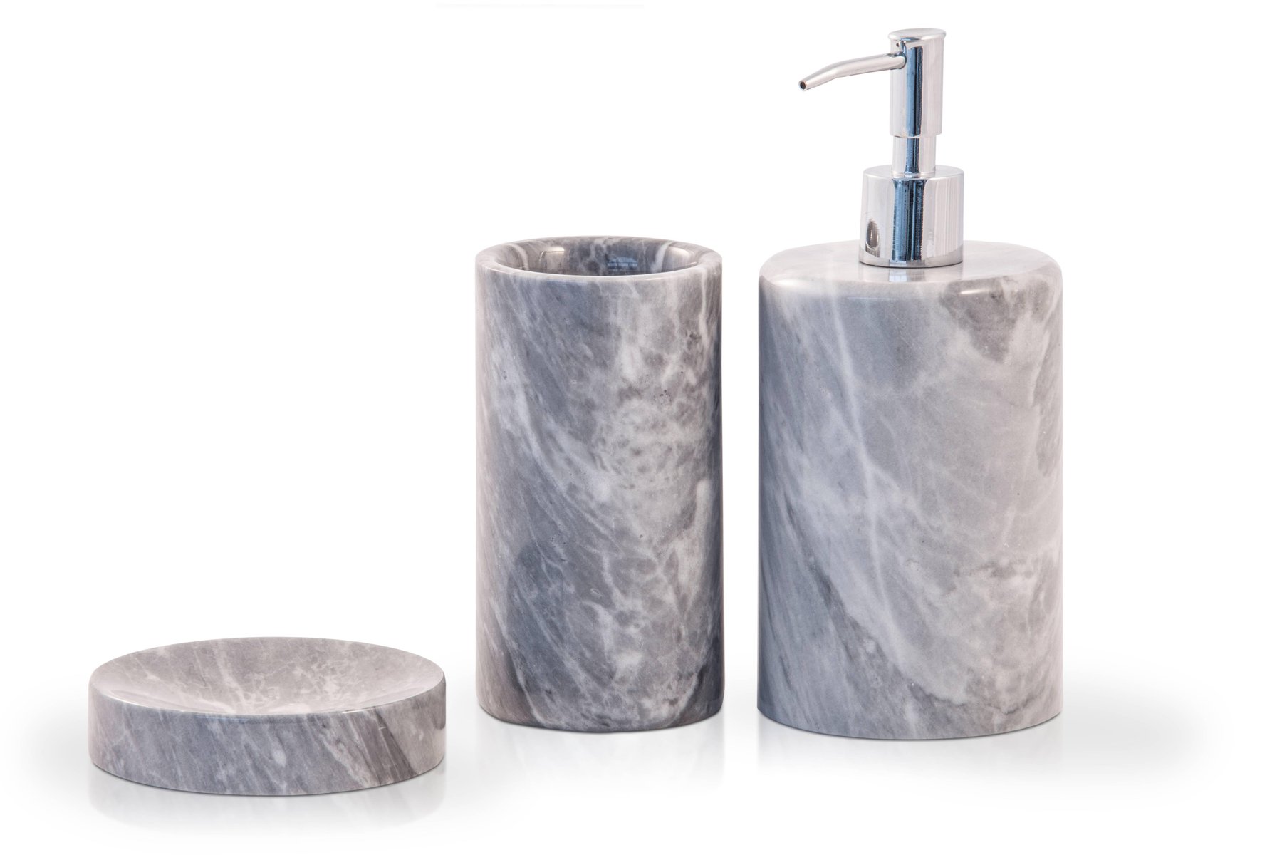Grey Marble Soap Dispenser from FiammettaV Home Collection for sale at