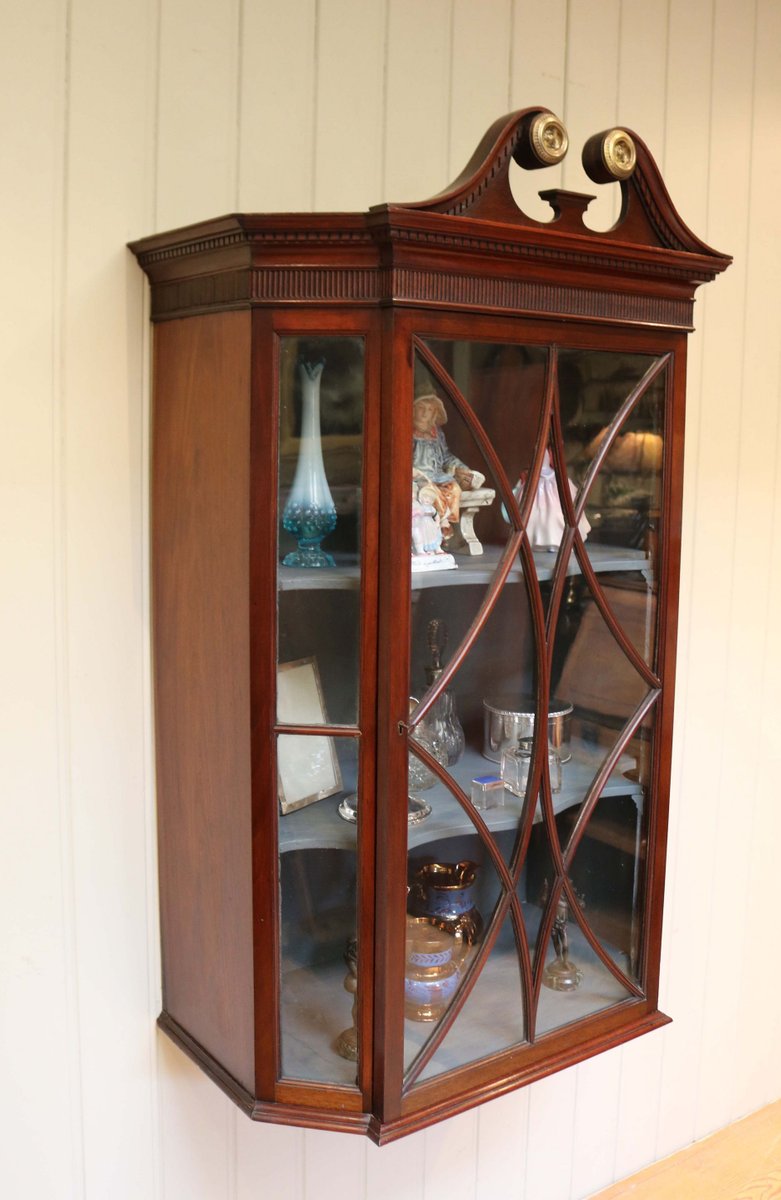 Antiker Wandschrank aus Mahagoni bei Pamono kaufen