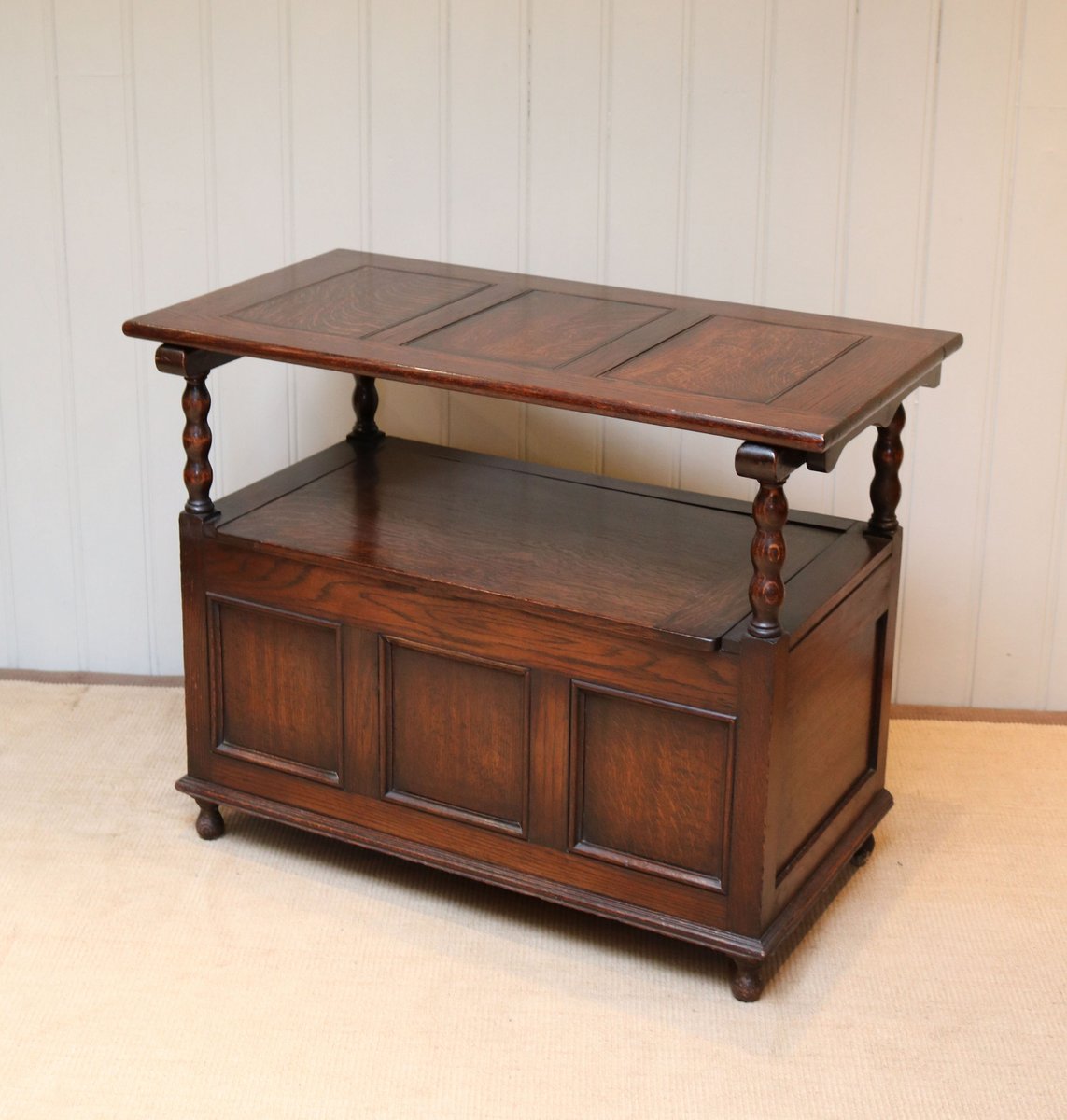Vintage Oak Monks Bench 1920s For Sale At Pamono