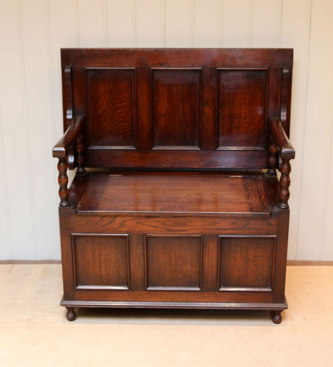 Vintage Oak Monks Bench 1920s For Sale At Pamono