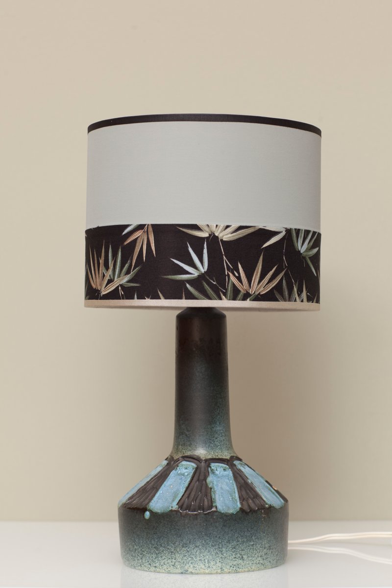 contemporary table lamp 1960s sculptural table lamp mid century modern table lamp Unusual ceramic table lamp