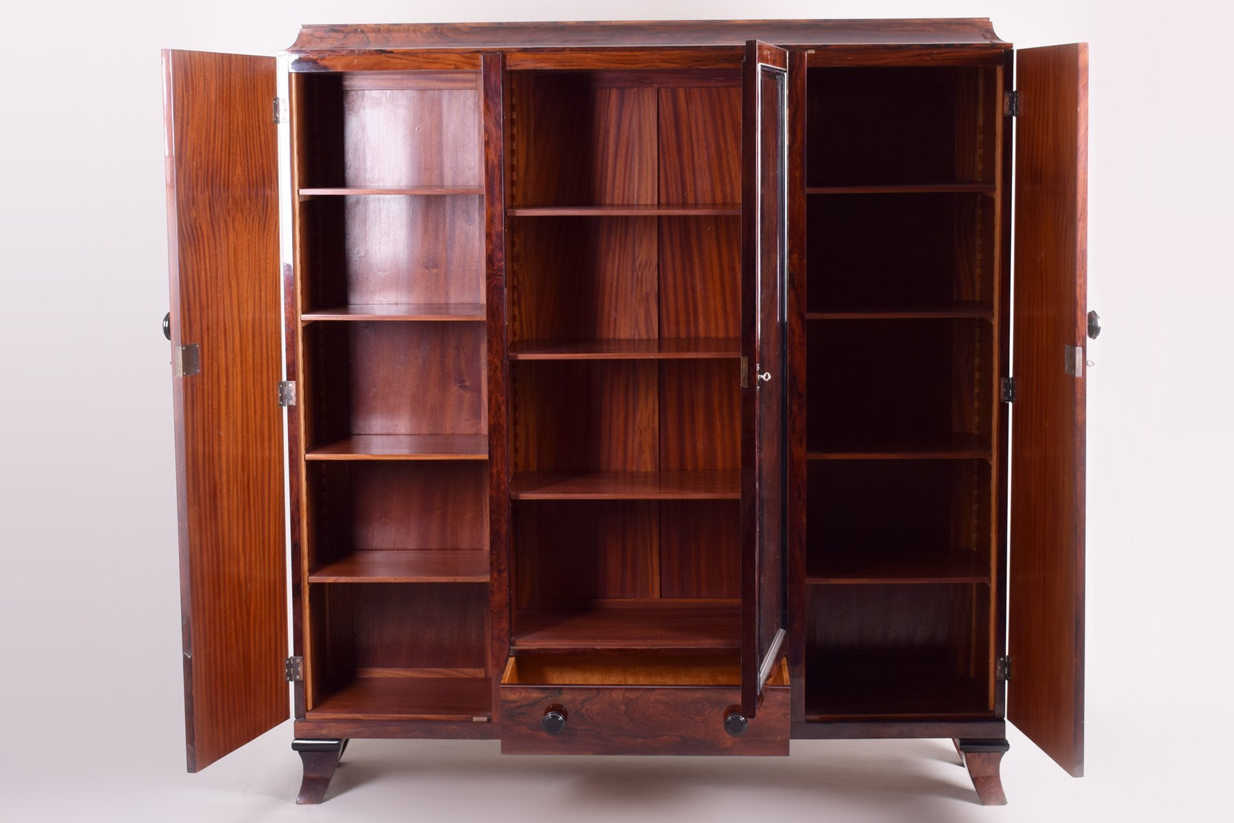 Französischer Art Deco Schrank aus Palisander von Jules ...