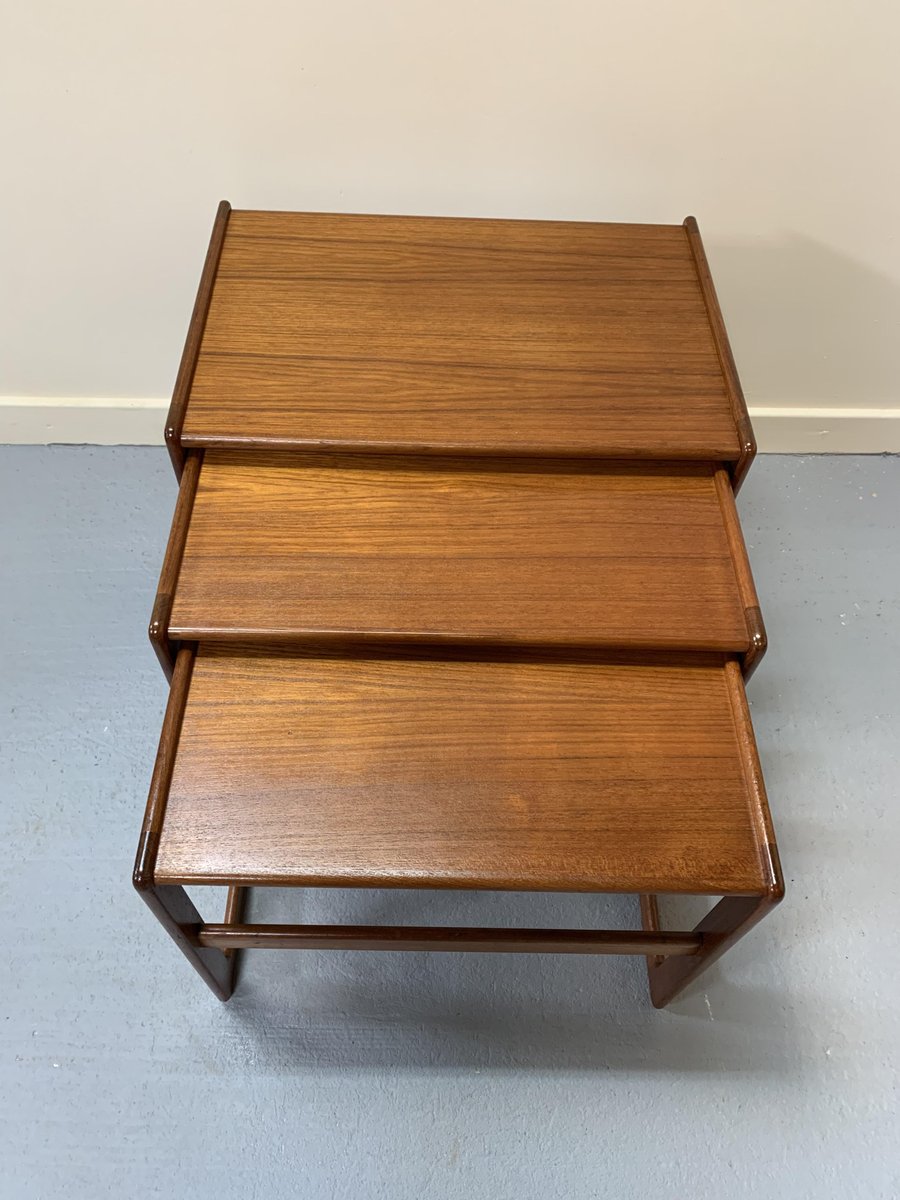 vintage teak nesting tables from g plan 1970s set of 3 DPD-482140