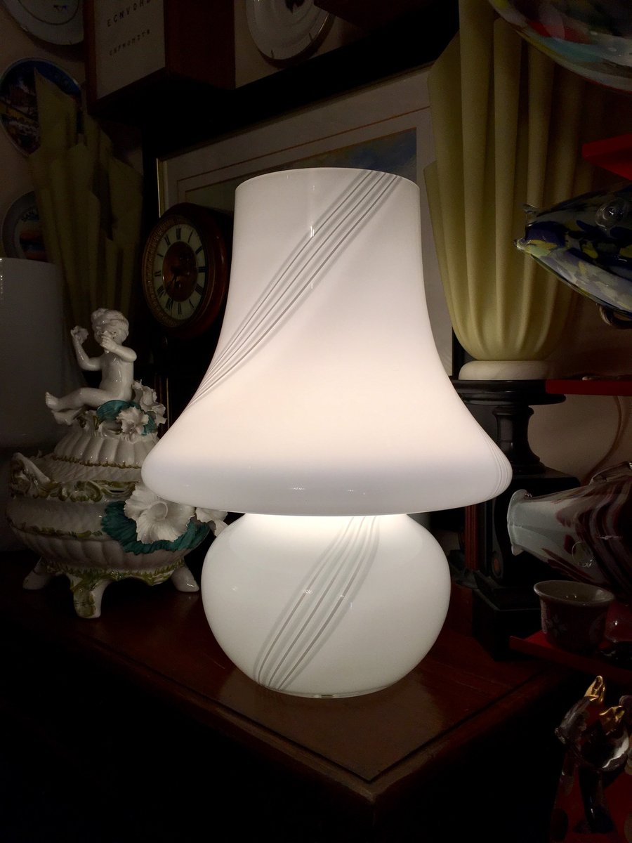 Lampade da tavolo in vetro di Murano di Paolo Venini per Venini, Italia