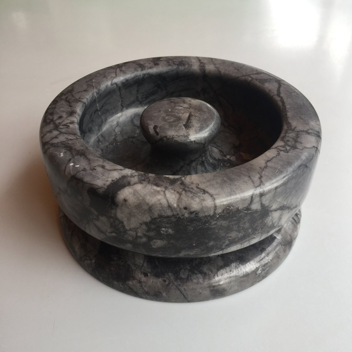 Vintage Marble Ashtray by Angelo Mangiarotti for Knoll International