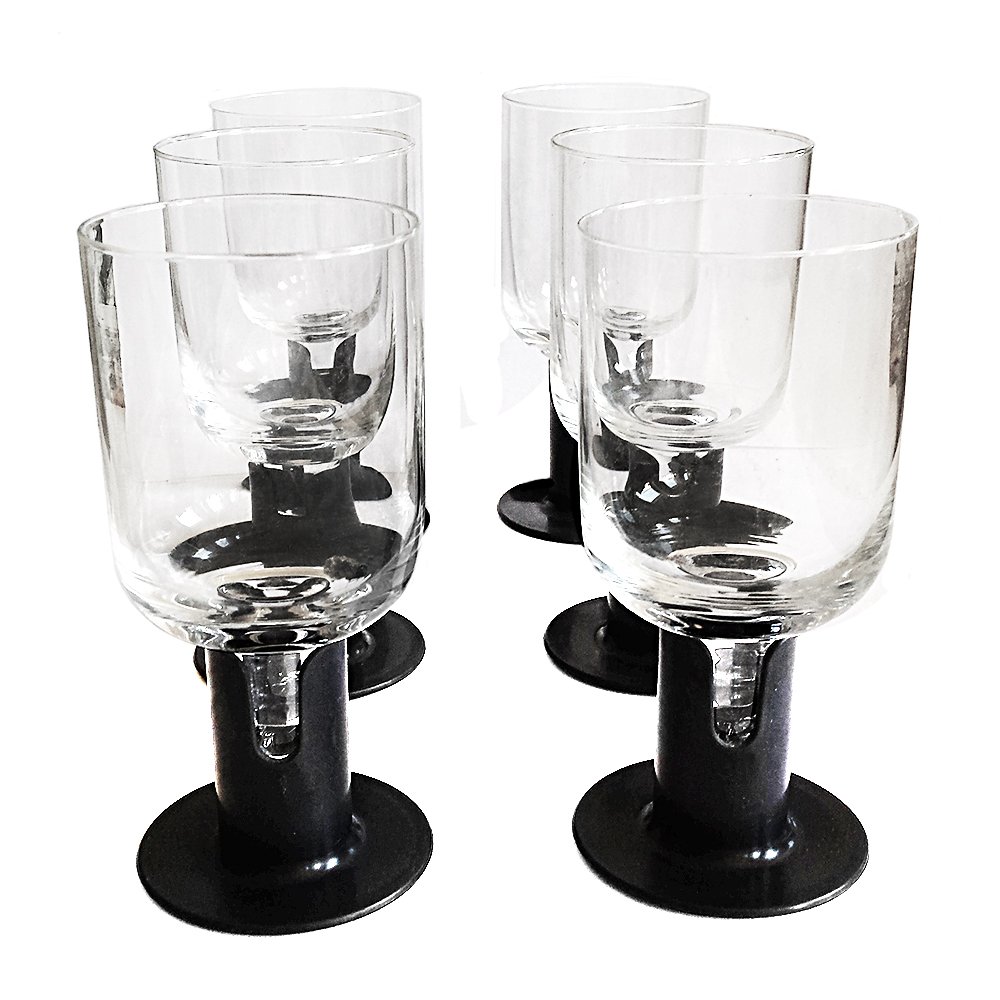 Kaveri Drinking Glasses by Jorma Vennola for Iittala, 1980s, Set of 6