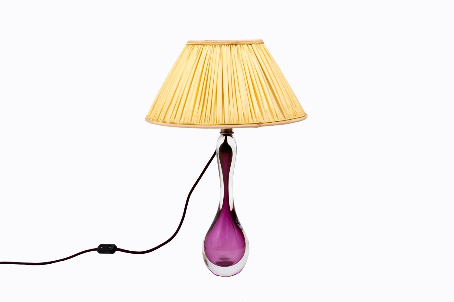 Lampe de Bureau Vintage en Verre, années 60 en vente sur Pamono