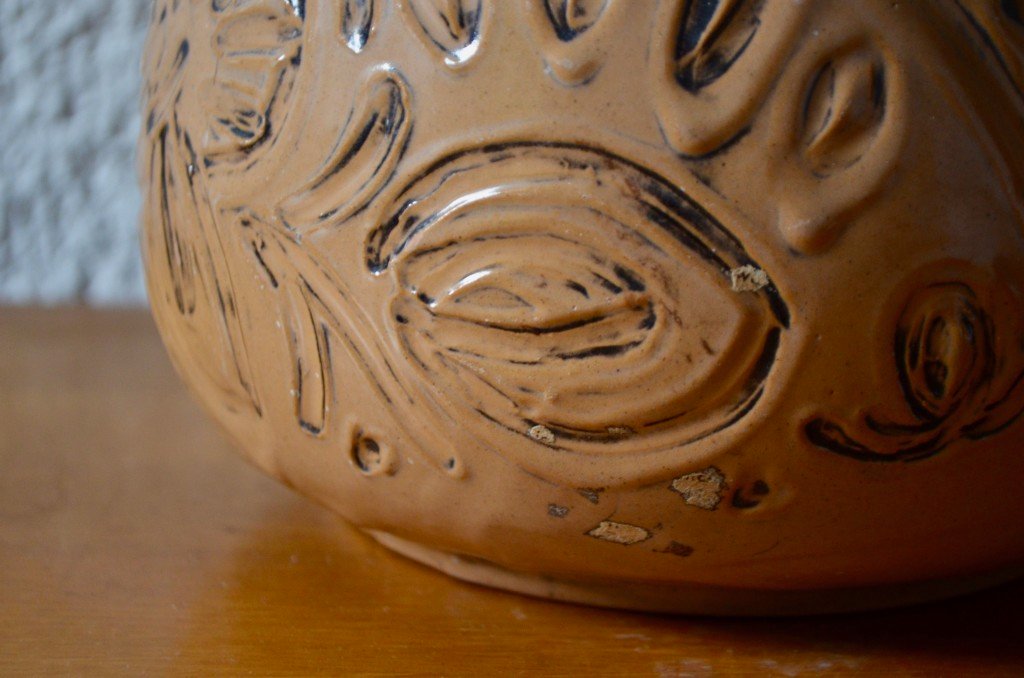 Schweizer Art Déco Keramikvase von Adolf Schweizer für Thoune, 1920er ... Schweizer Art Déco Keramikvase von Adolf Schweizer für Thoune, 1920er ...