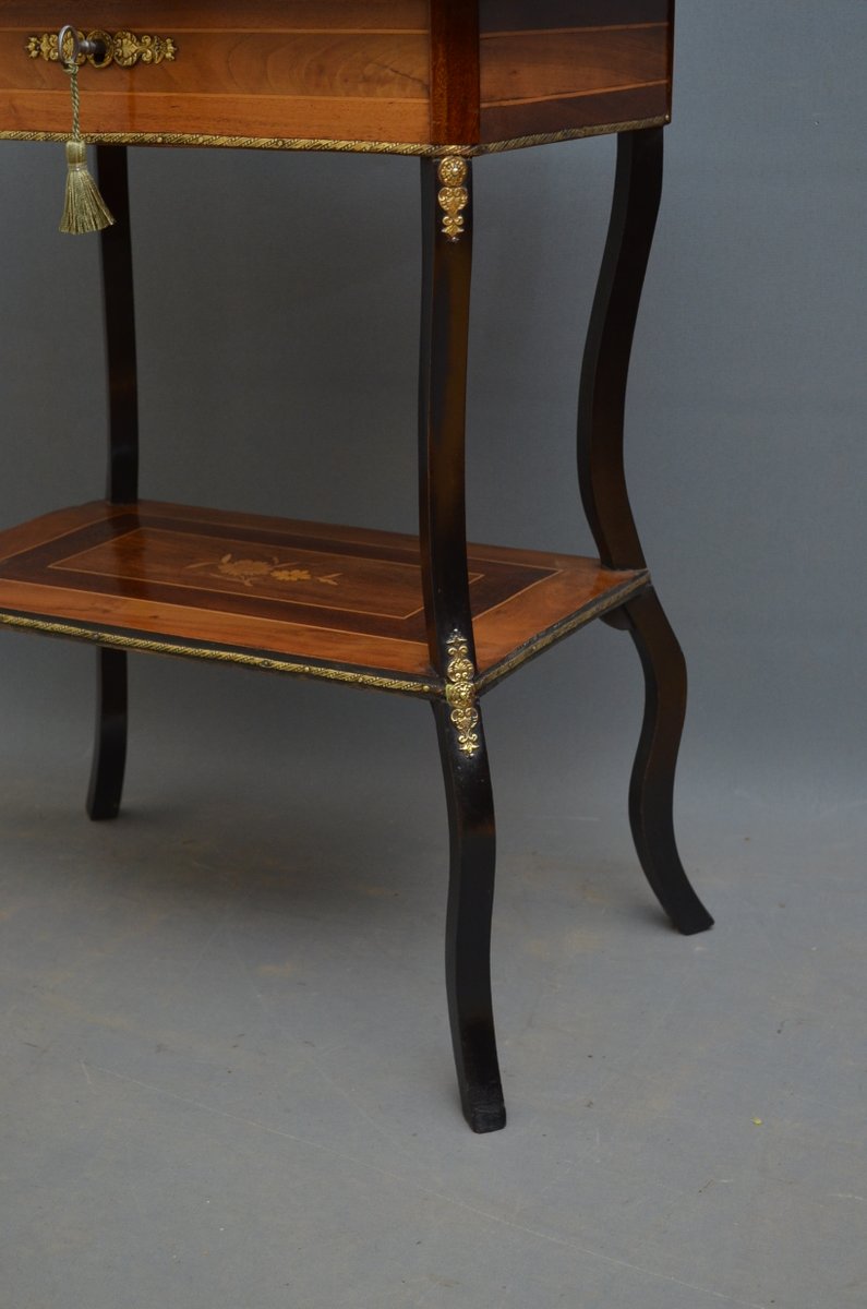 Antique Rosewood Sewing Table for sale at Pamono