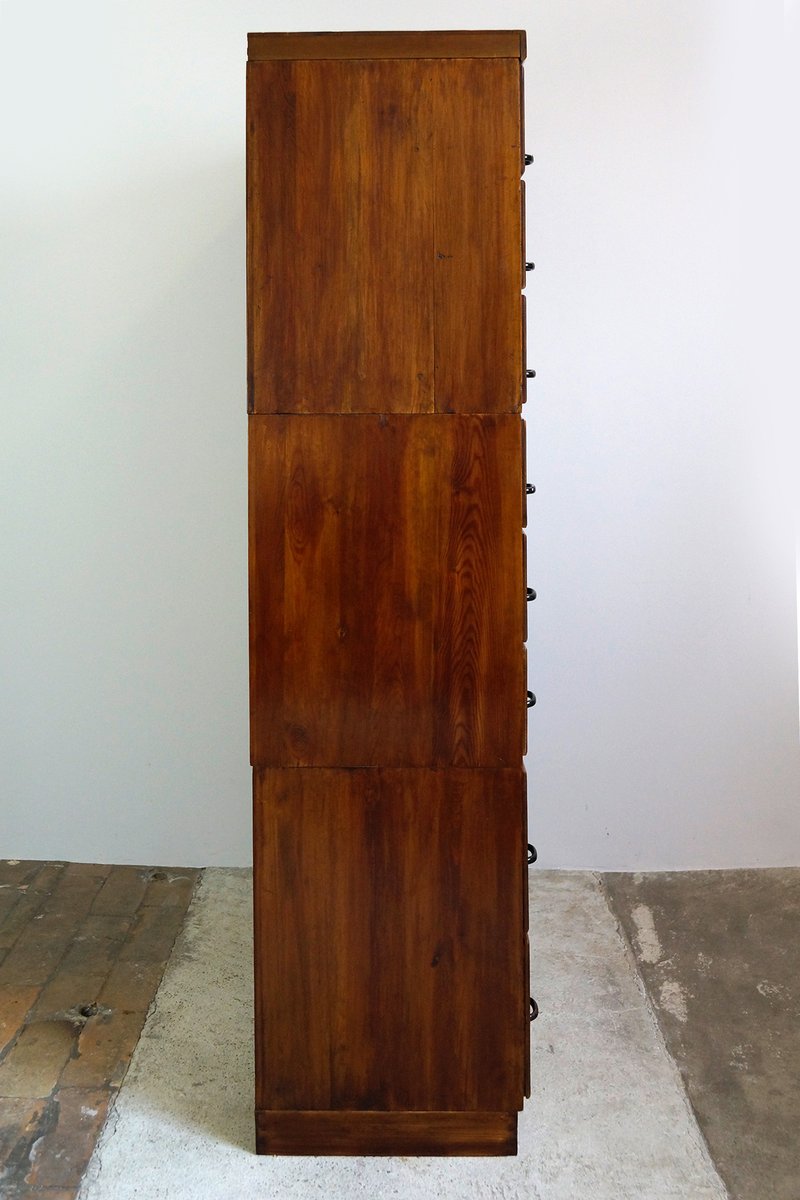 Vintage Art Déco Apothekerschrank aus Metall & Holz, 1930er bei Pamono