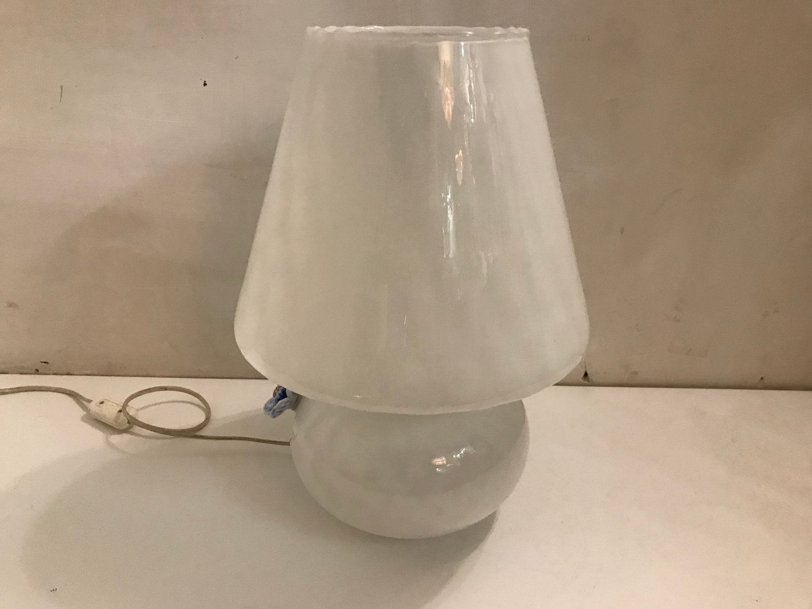 Lampada da tavolo in vetro di Murano di Paolo Venini per Made in vetro