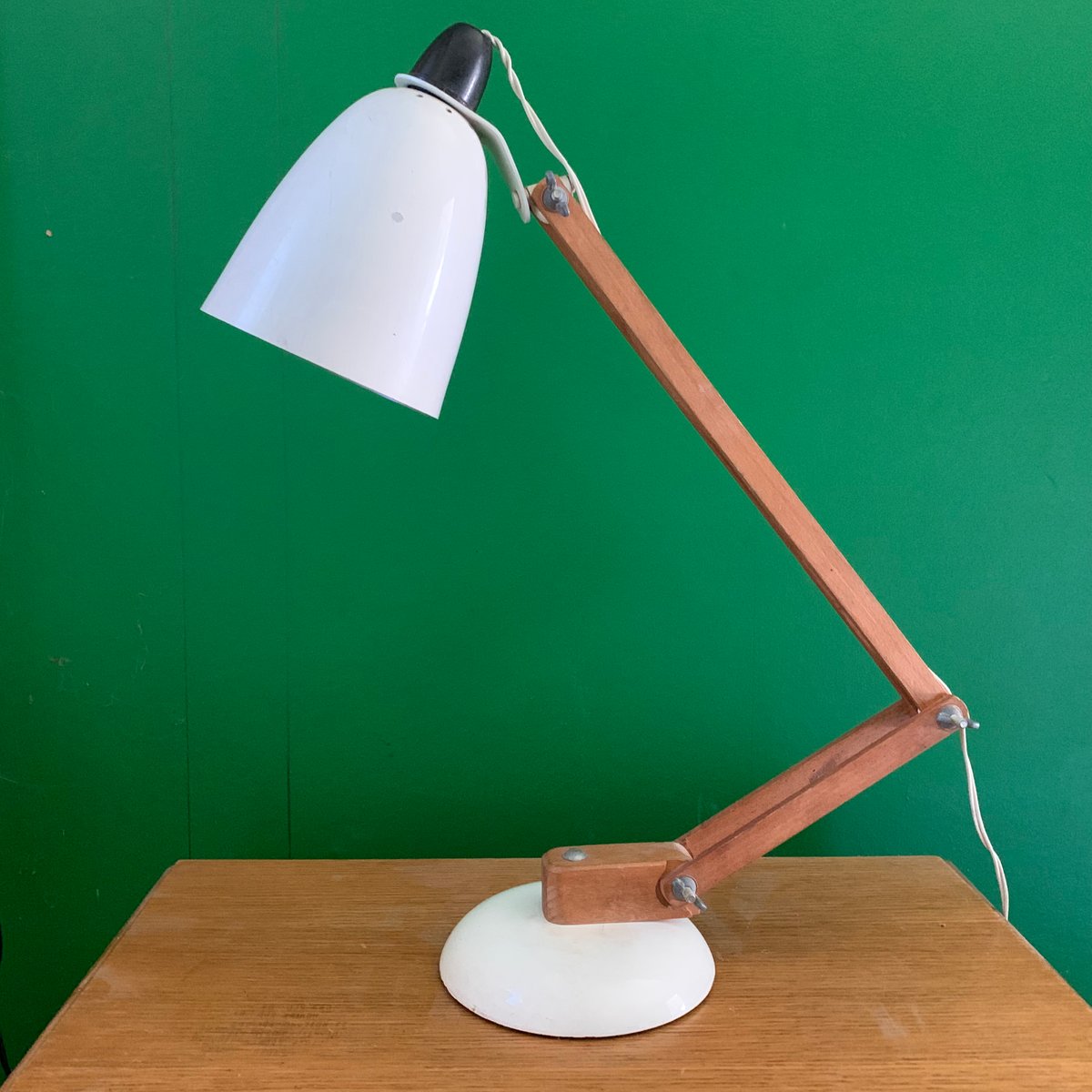 Maclamp Tischlampe Aus Metall Und Holz Von Terence Conran Fur Habitat 1950er Bei Pamono Kaufen 