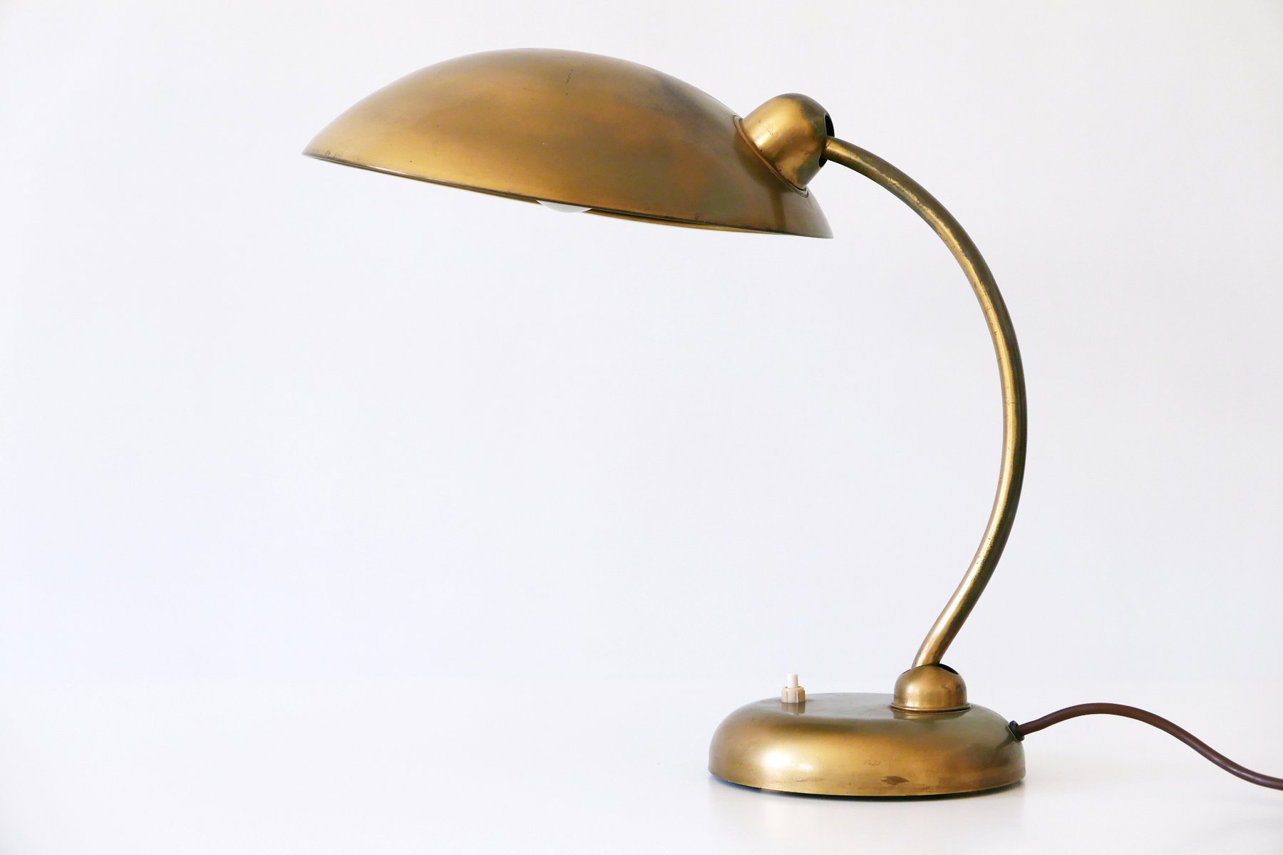 Lampe de Table Bureau Ministère Old England Studio Cloche Blu en Laiton