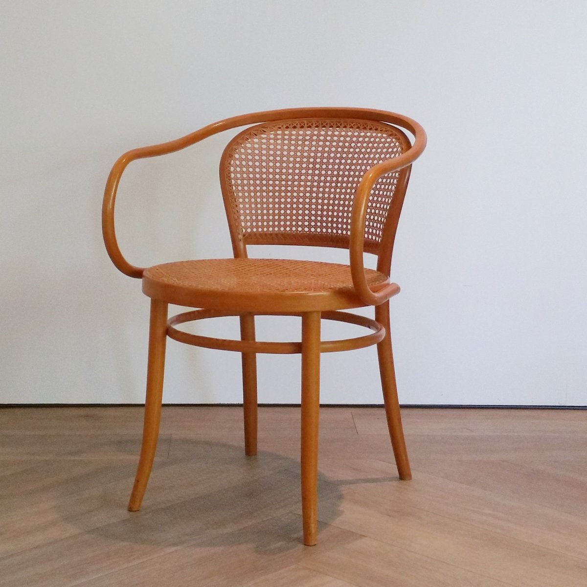 No. 210 Stuhl aus Bugholz und Rattan von Ligna, 1960er bei Pamono kaufen