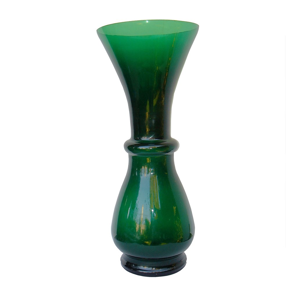 MidCentury Green Glass Vase by Sergio Asti for Salviati & C. for sale