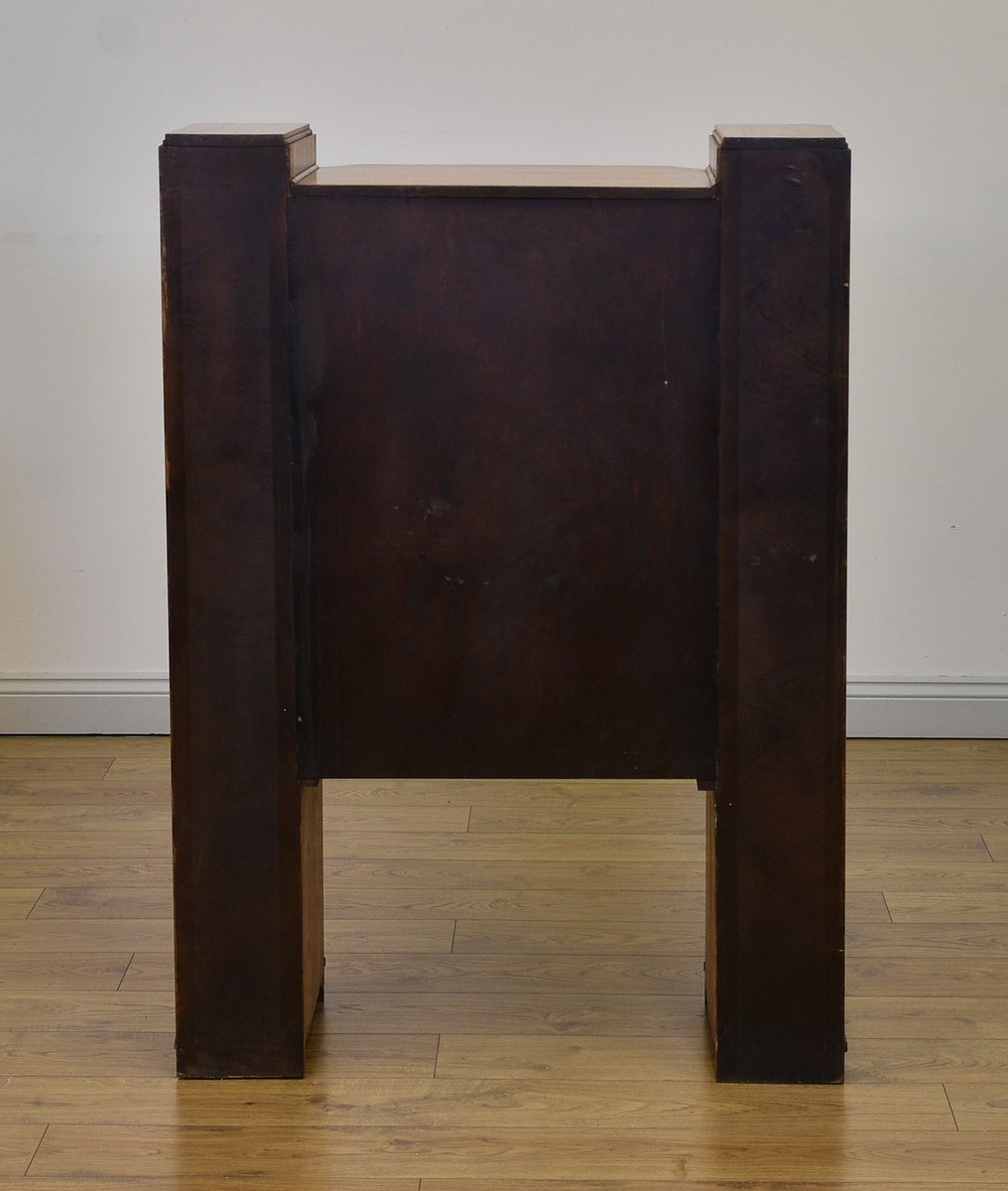 Englischers Art Déco Bücherregal aus goldener Eiche, 1930er bei Pamono