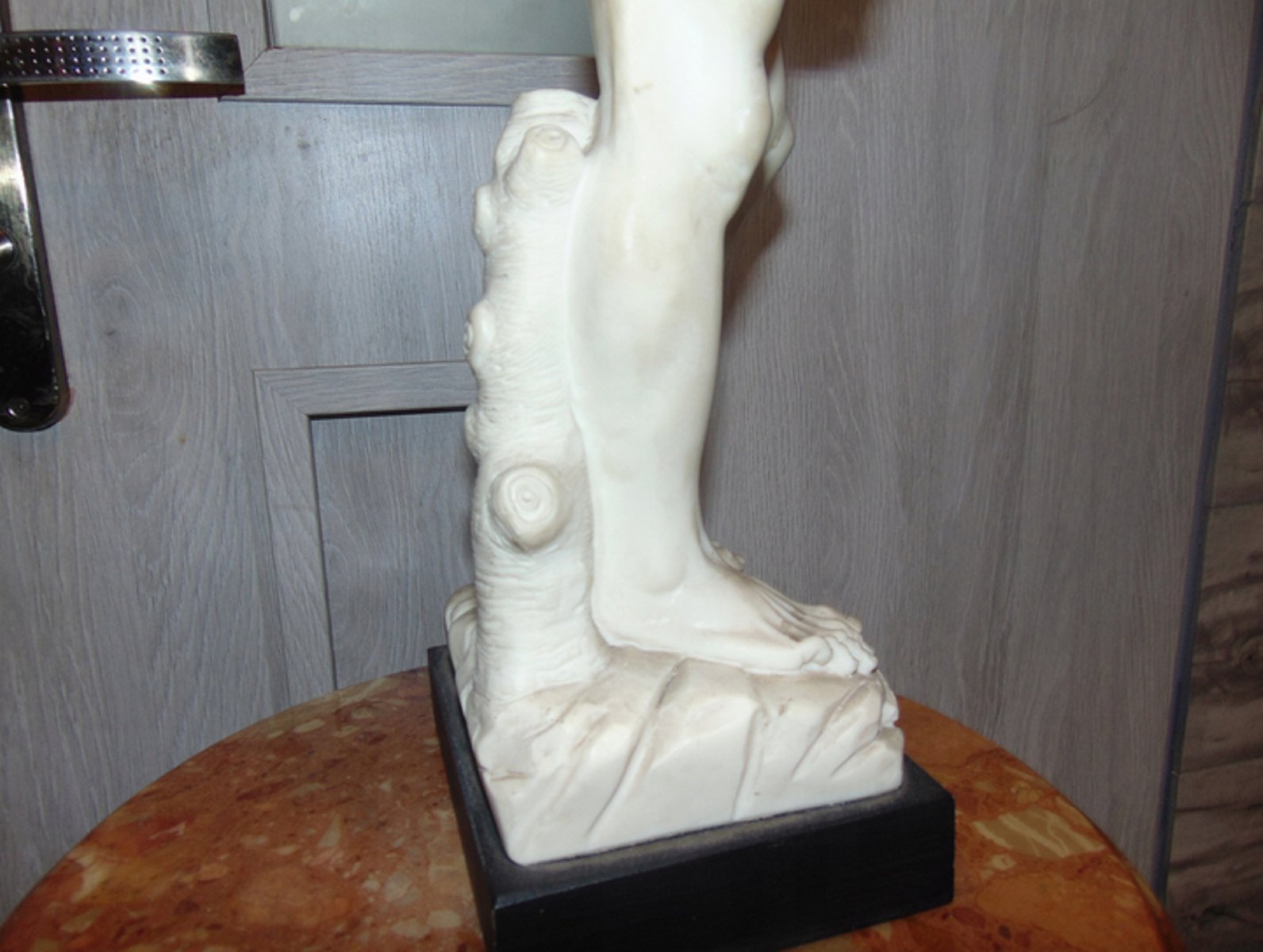 Vintage Alabaster David Garden Statue, 1970s for sale at Pamono