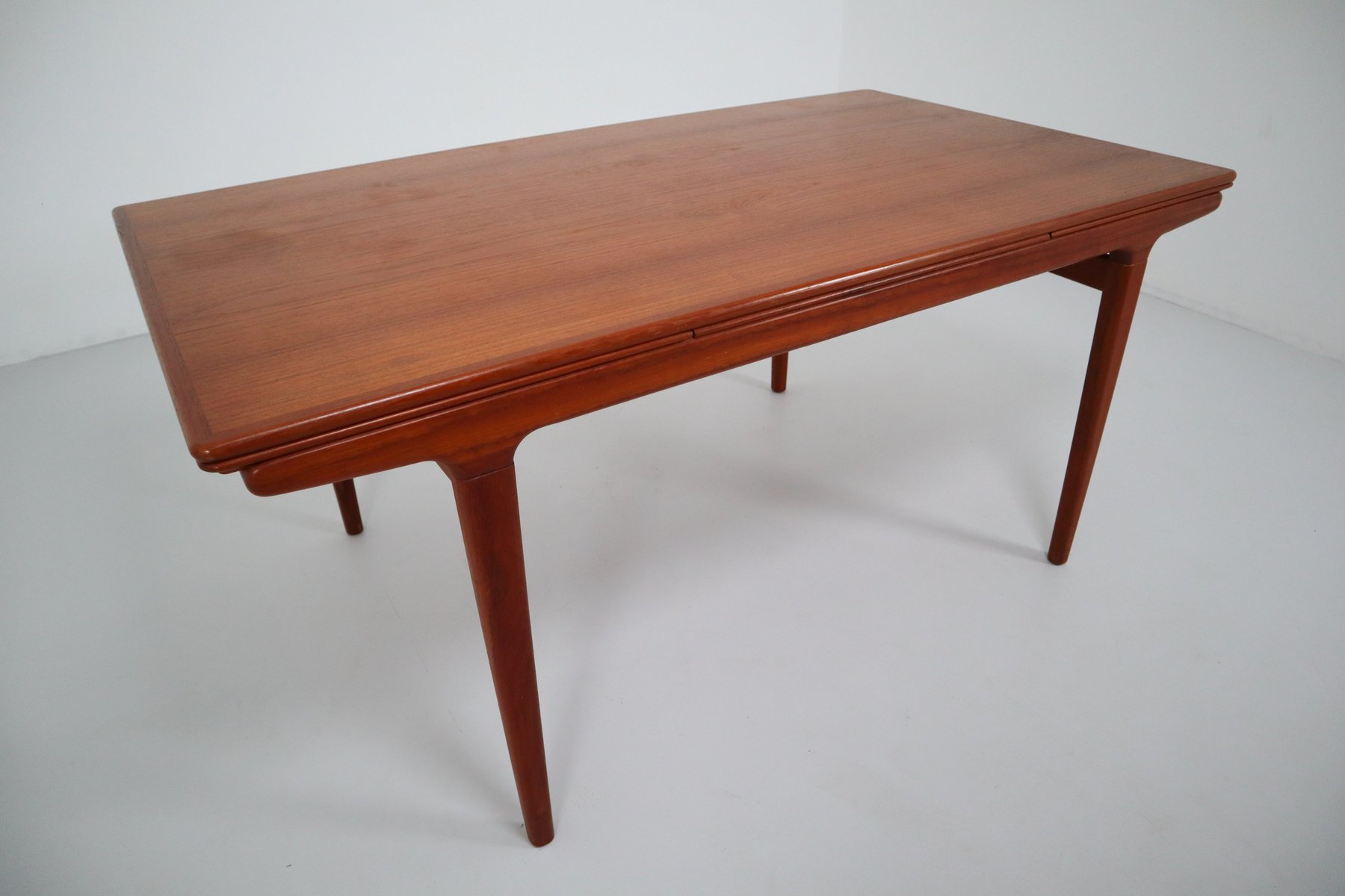 Mid Century Danish Teak Extendable Dining Table From Jl Mllers