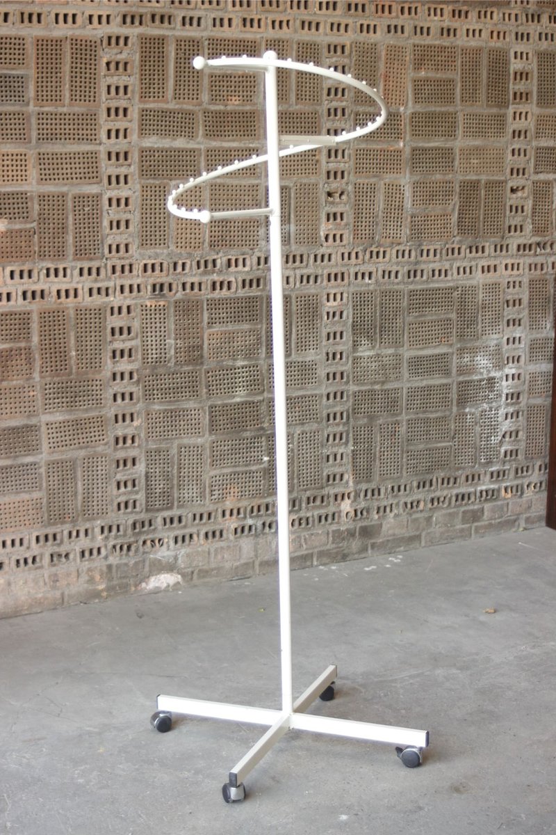 White Lacquered Metal Rack, 1970s for sale at Pamono