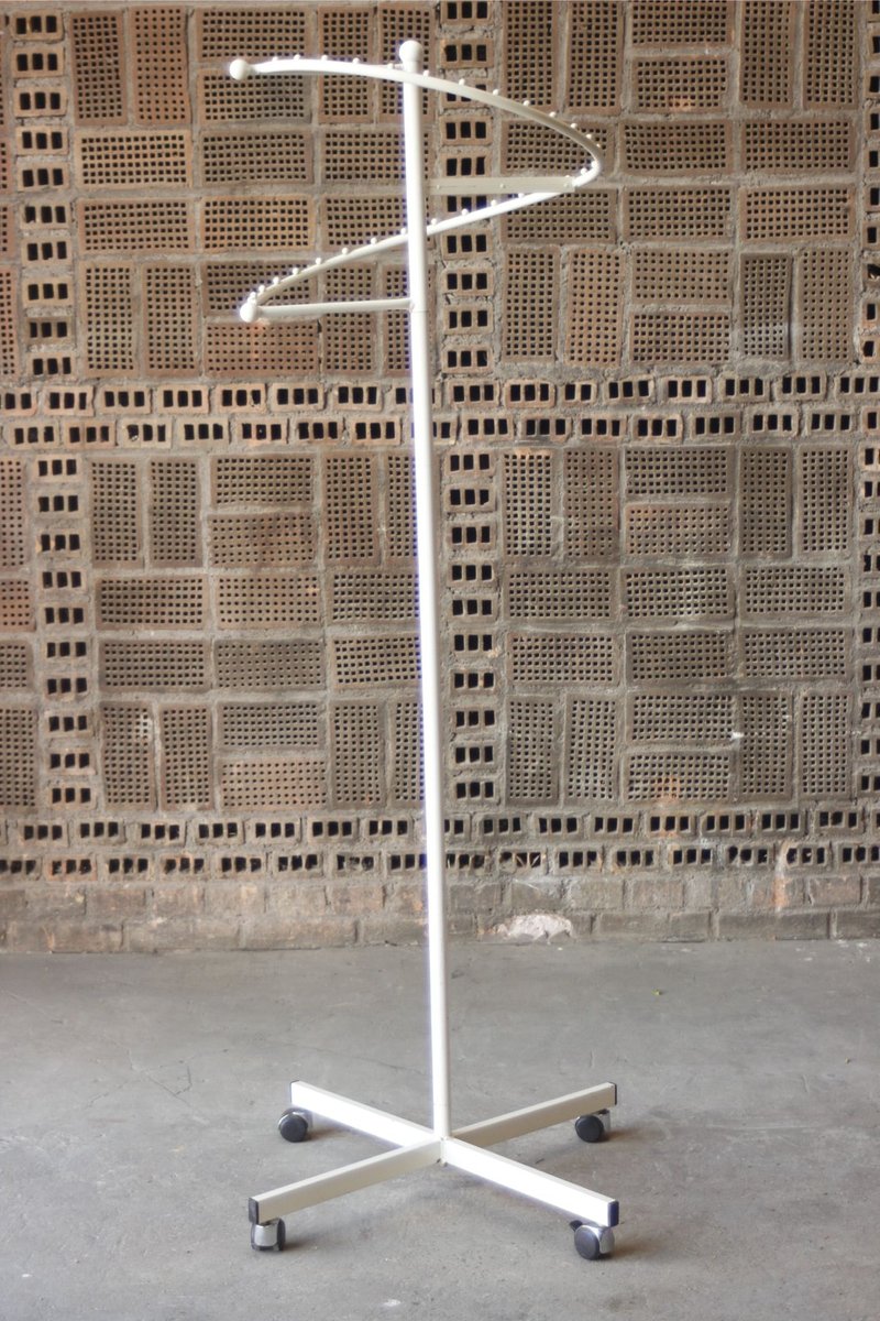 White Lacquered Metal Rack, 1970s for sale at Pamono