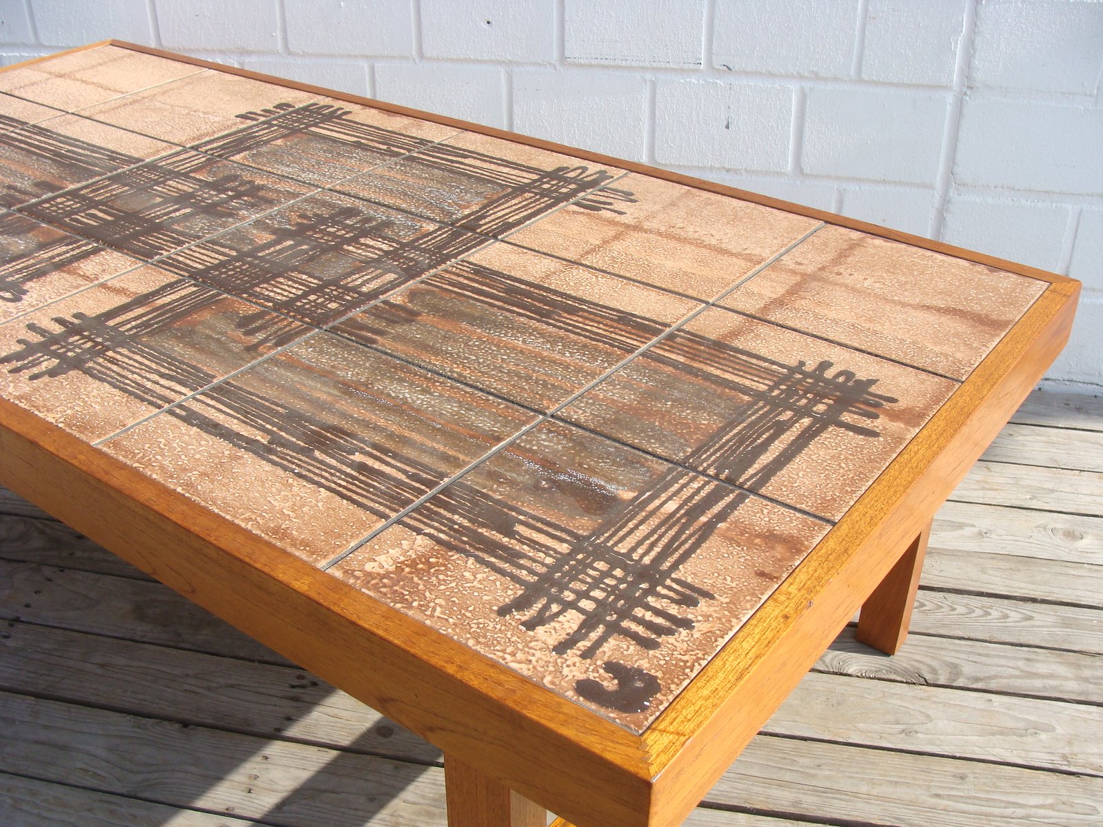 Table de salon Trioh design Deens en teck, nr,3