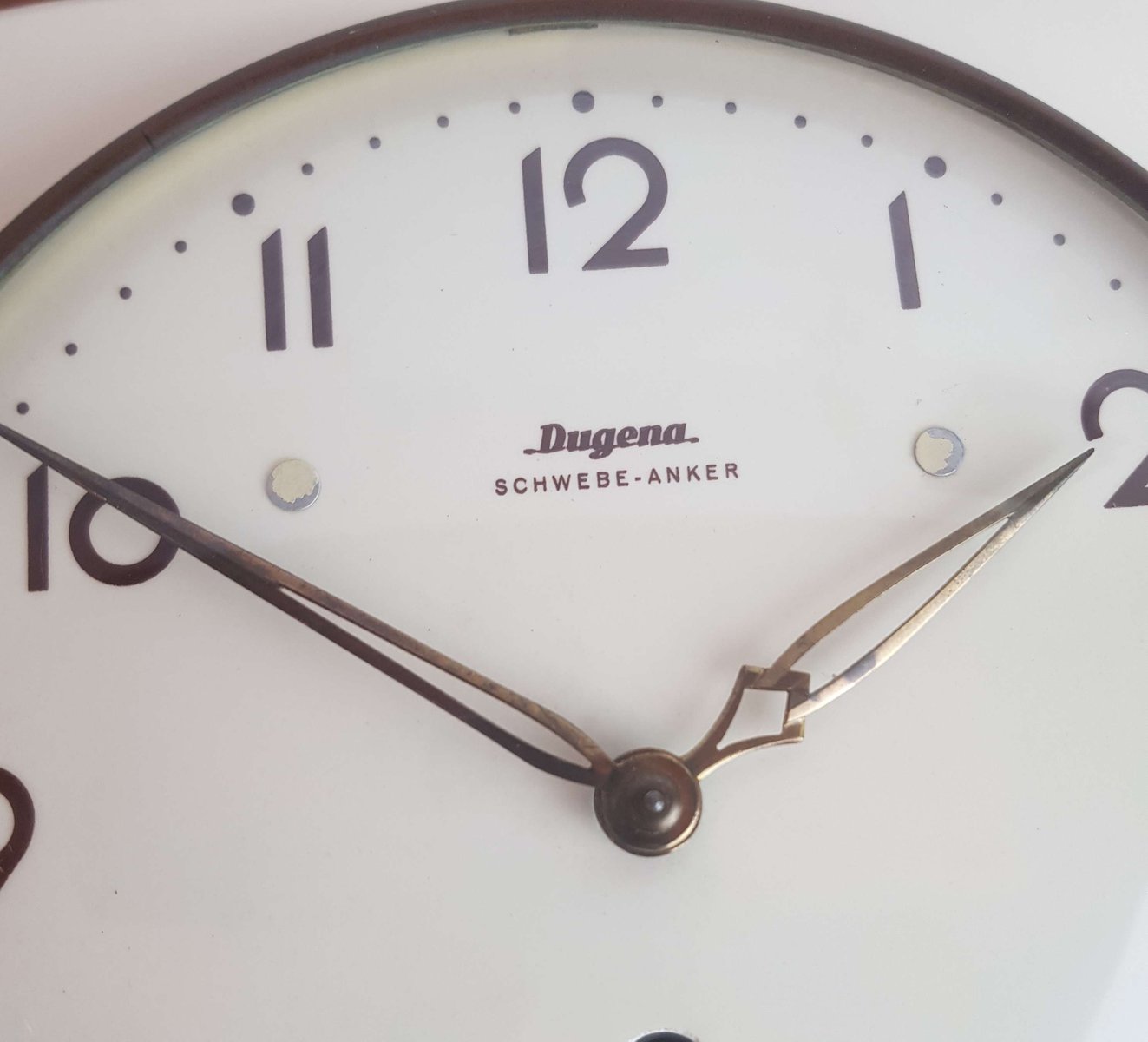 Küchenwanduhr aus Keramik von Dugena, 1950er bei Pamono kaufen